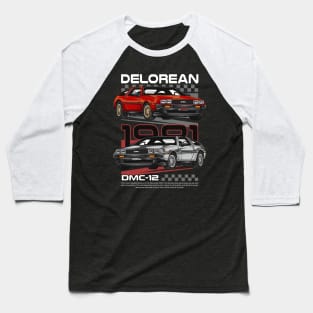 Futuristic Delorean Car Baseball T-Shirt